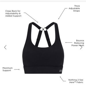 Lorna Jane Size S Compress and Compact Sports Bra Dark Gray